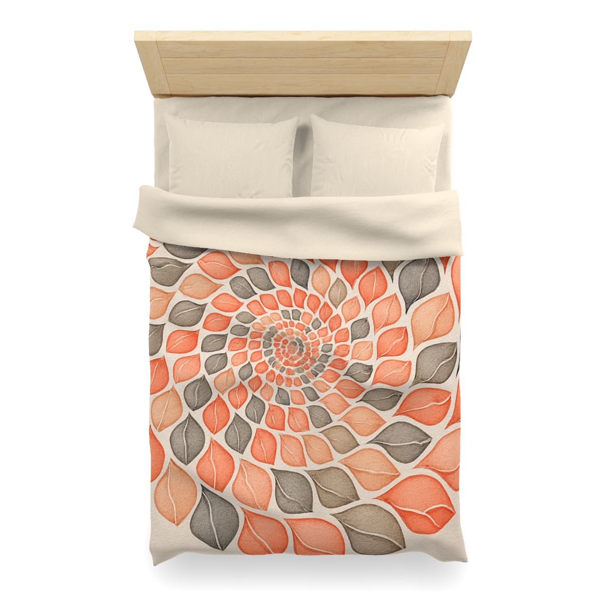 Bud Spiral Time Mosaic designer printed duvets