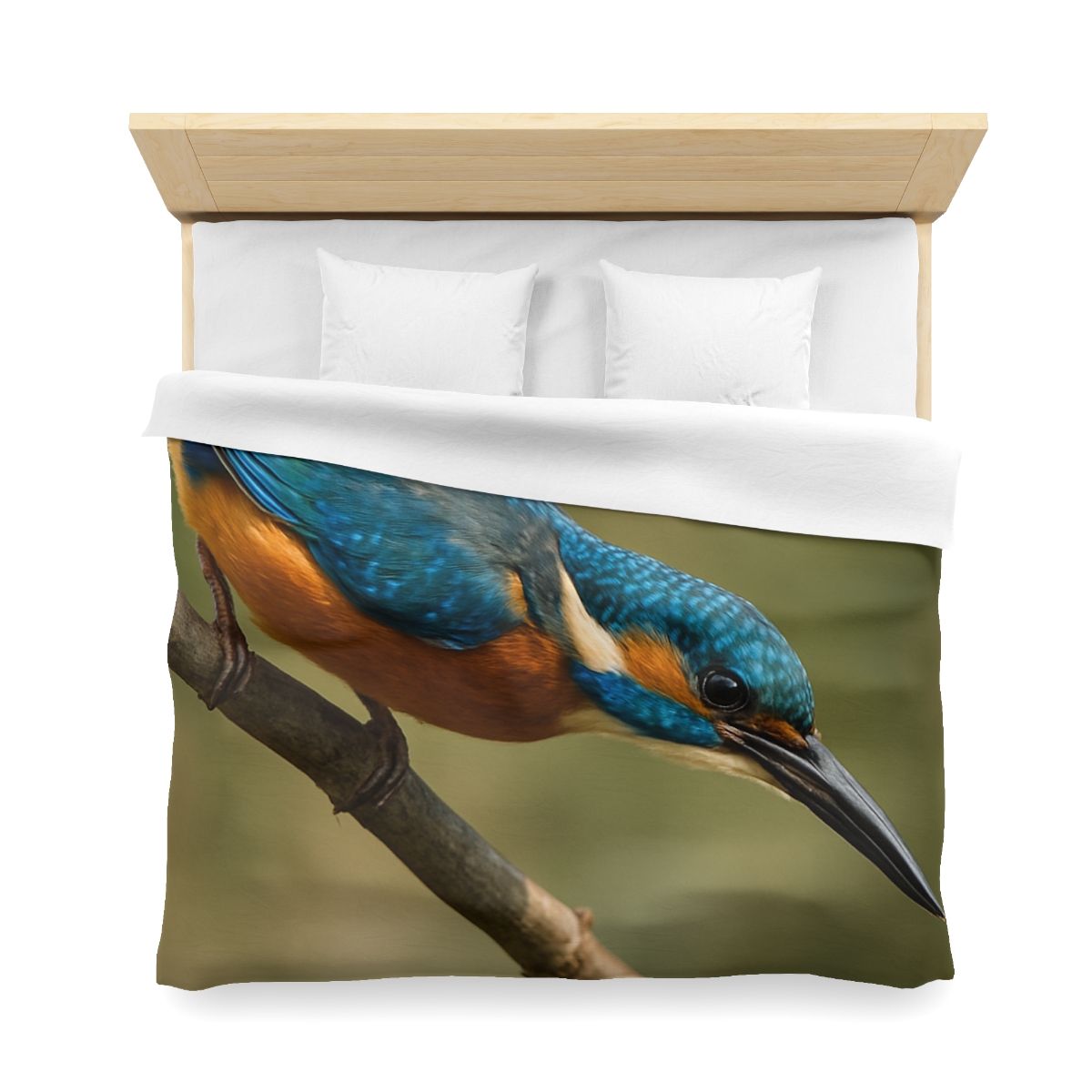 Kingfisher Sapphire Dive unique patterned duvets