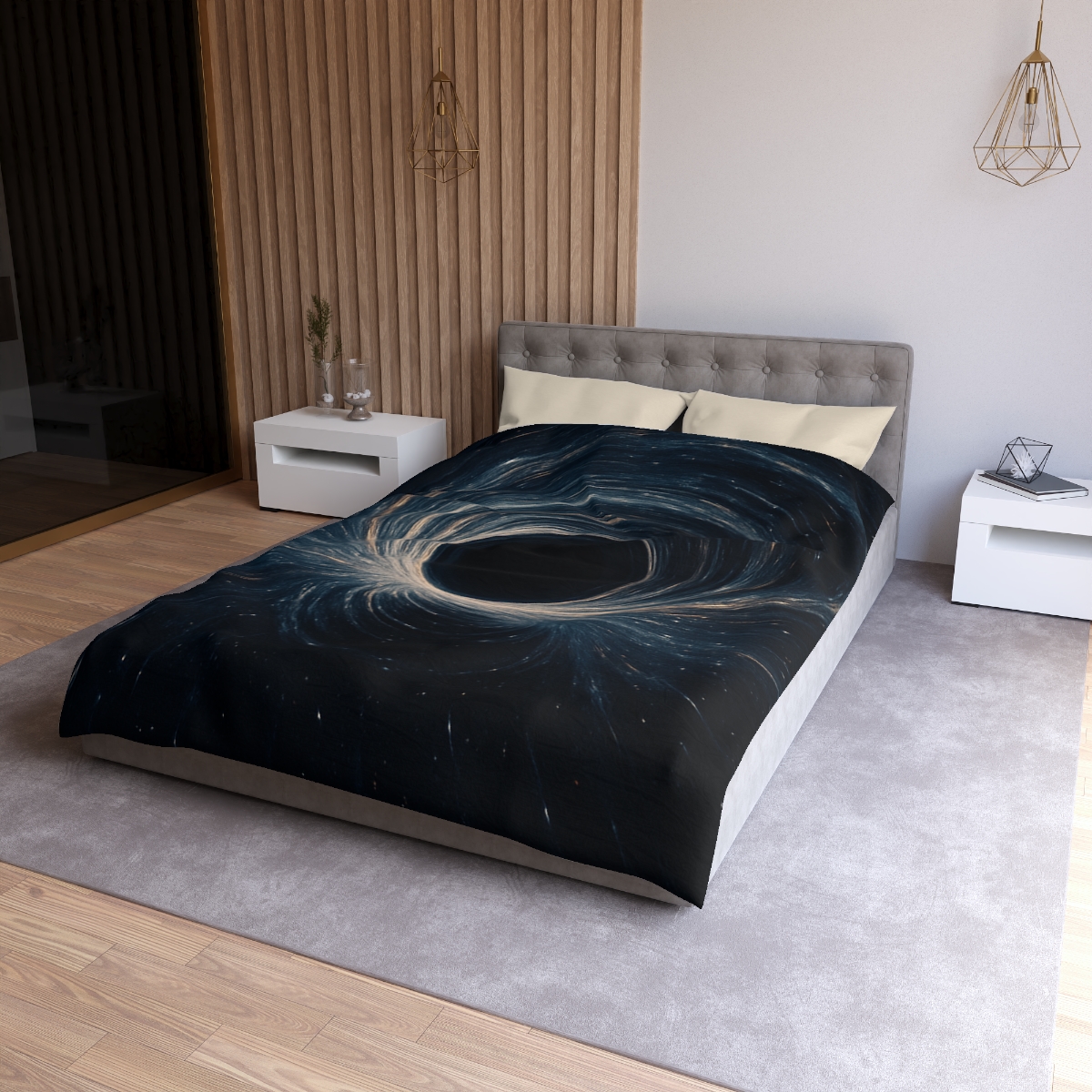 Gravity Well Vortex personalized bedding duvets
