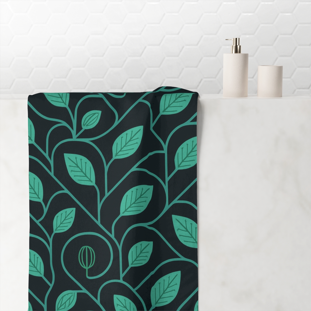 Vine Circuit Lattice decorative home towelscustom towels
