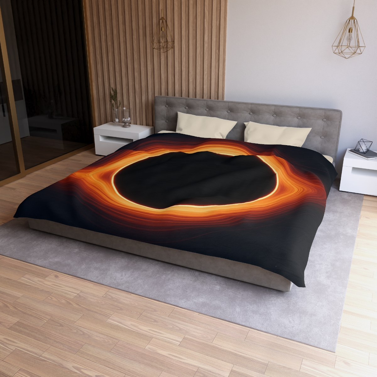 Black Hole Silhouette unique patterned duvets