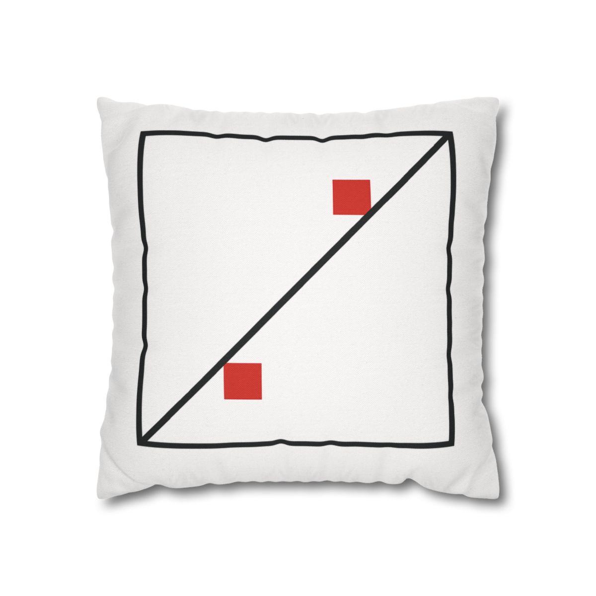 Diagonal Frame Split designer print pillow cases
