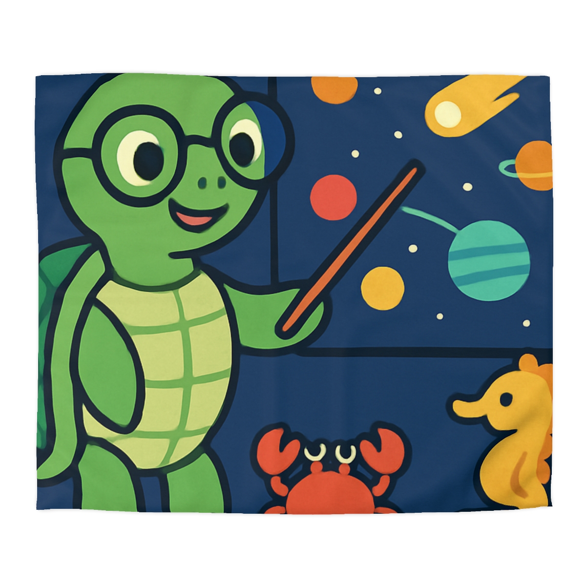 Comet Classroom Turtle stylish duvet covers