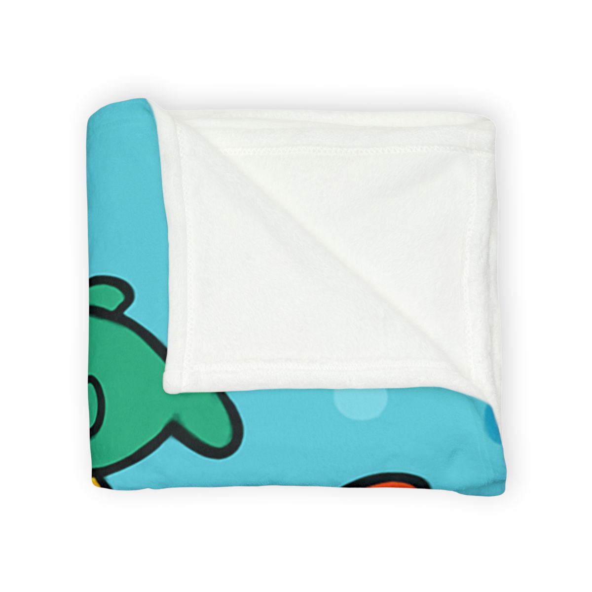Coral Reef Number Parade personalized cozy blankets