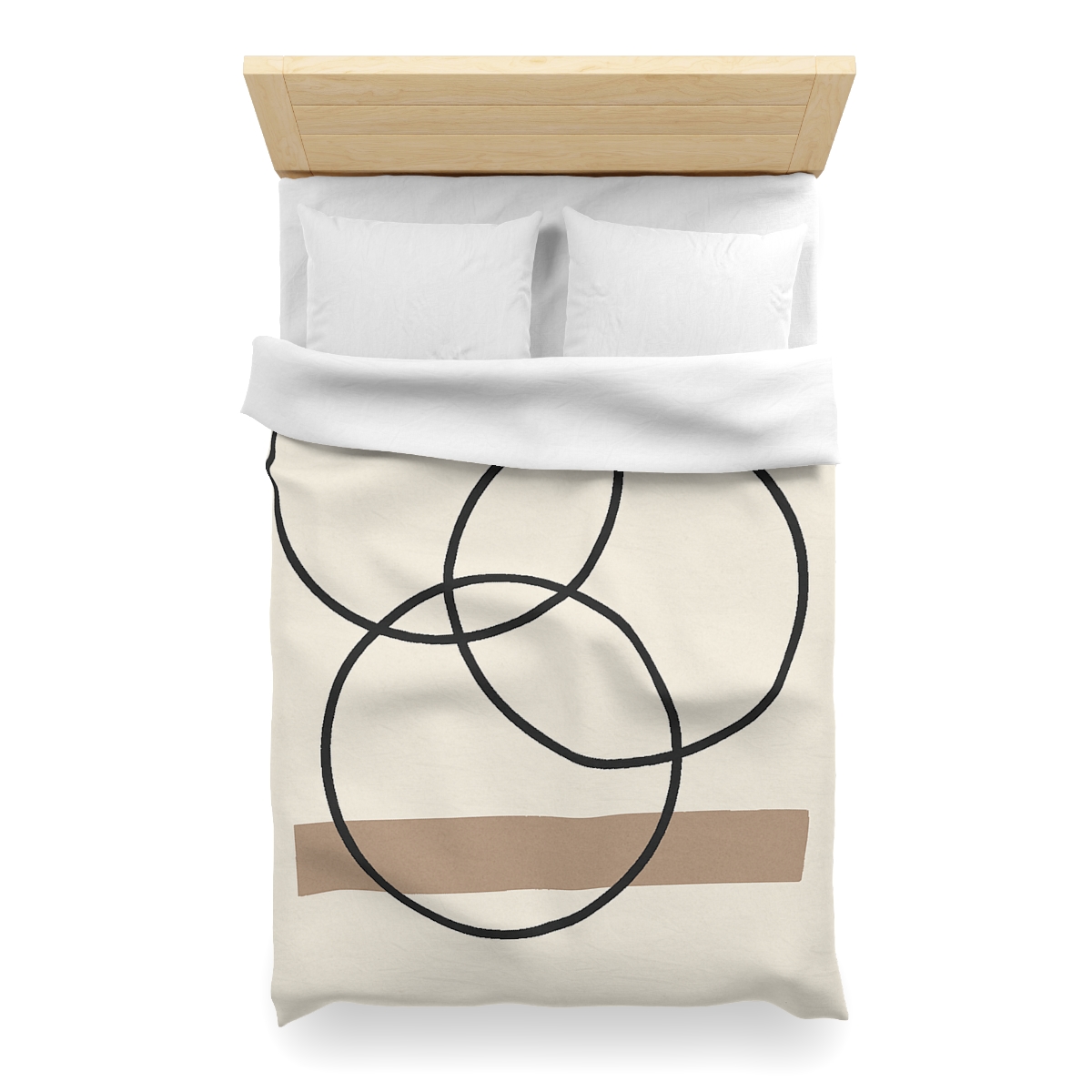 Staggered Rings And Slim Bar personalized bedding duvets