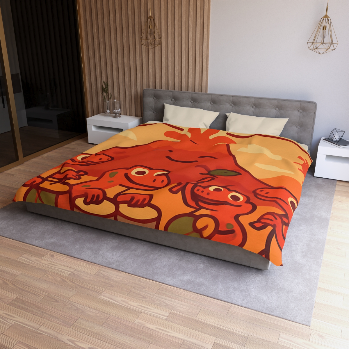 Volcano Drum Band Of The Rhythm Lizards designer printed duvets