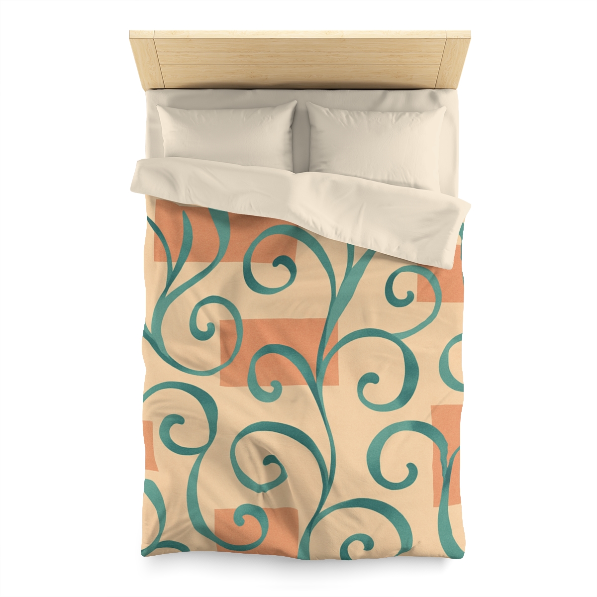 Tendril Ribbon Grid stylish duvet covers