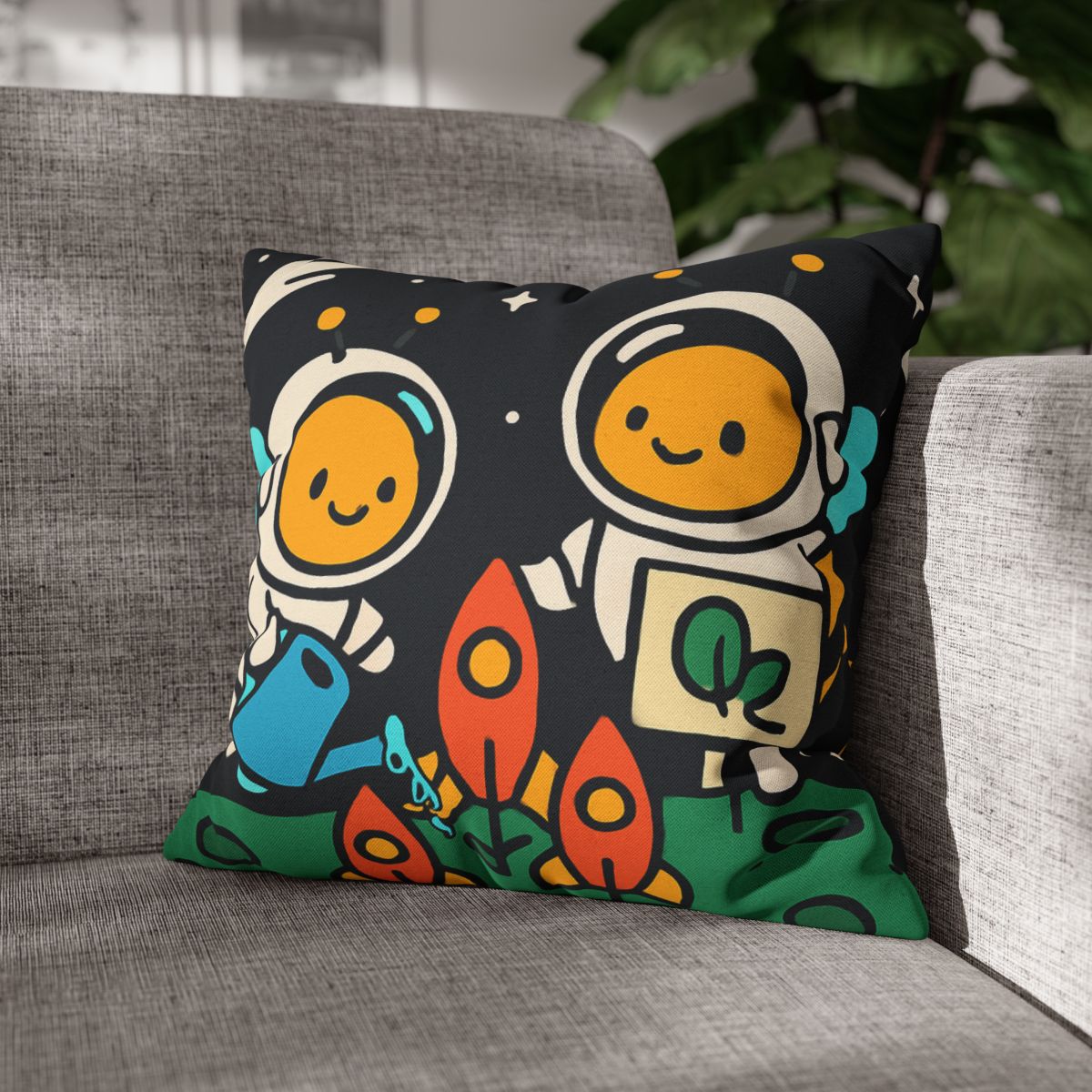 Rocket Garden Of The Bumblebee Astronauts comfortable bedding pillow covers