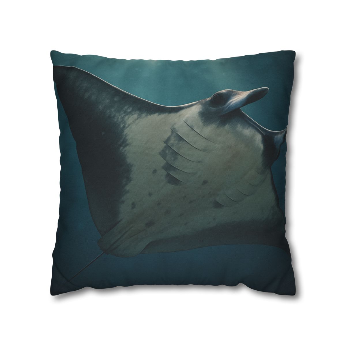 Blue Halo Giant Manta Ray comfortable bedding pillow covers