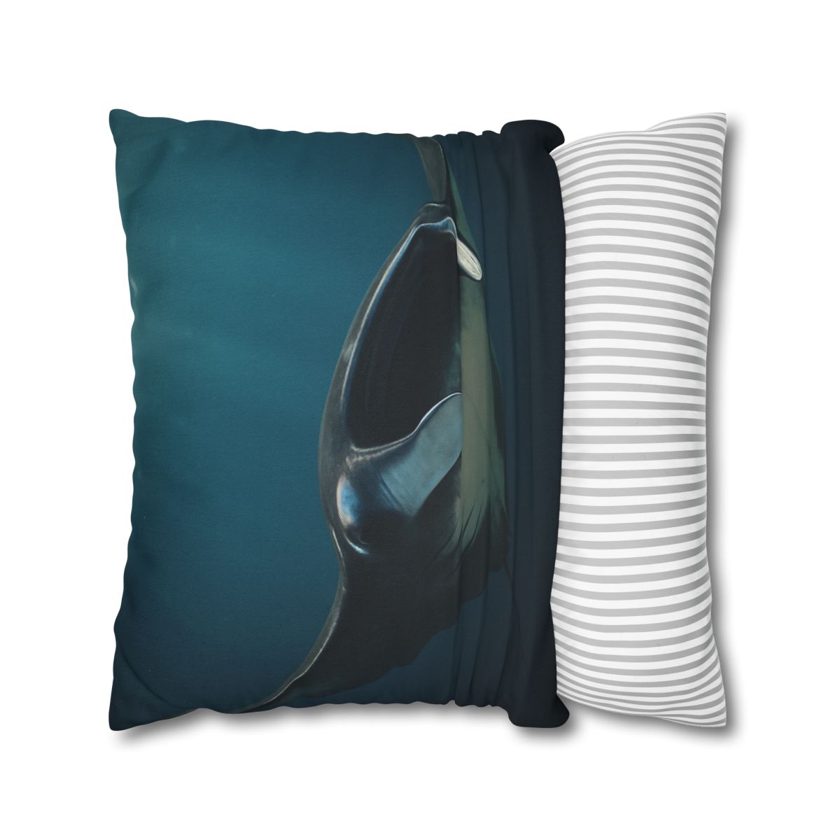 Starlit Glide Manta Ray soft cotton pillow cases