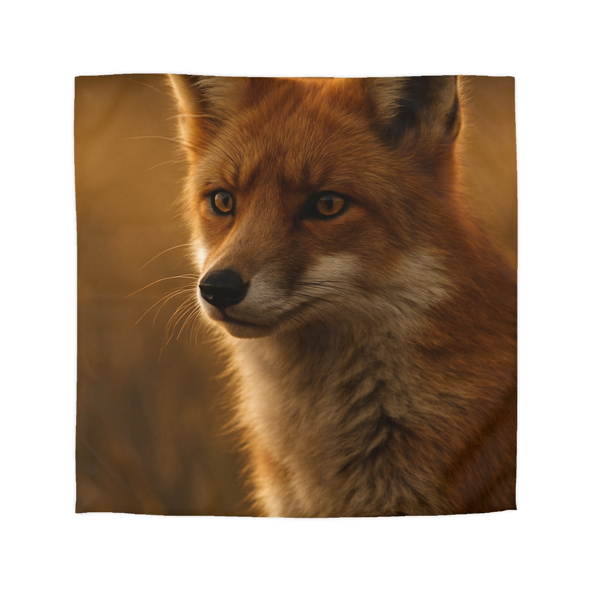 Crimson Whisper Red Fox stylish duvet covers