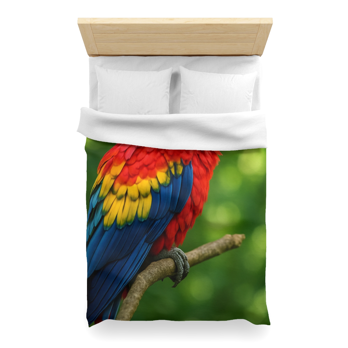 Color Storm Scarlet Macaw trendy bedroom duvets