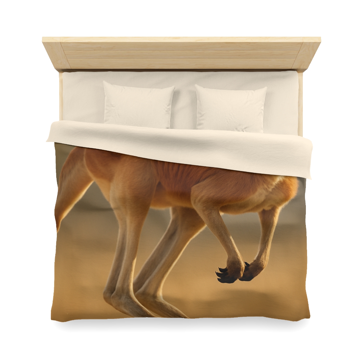 Ember Hop Red Kangaroo custom duvets