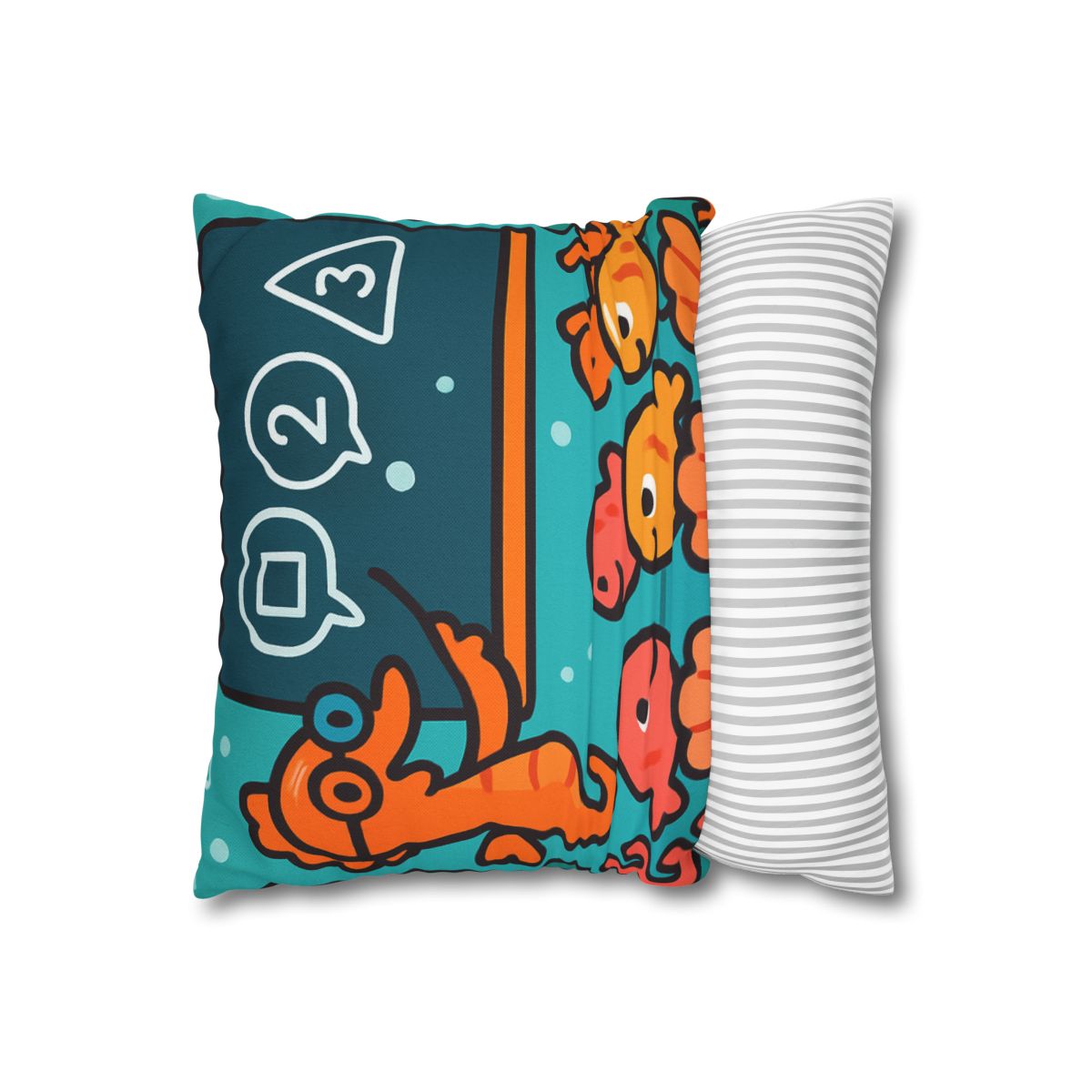 Coral Classroom With The Seahorse Teacher soft cotton pillow cases