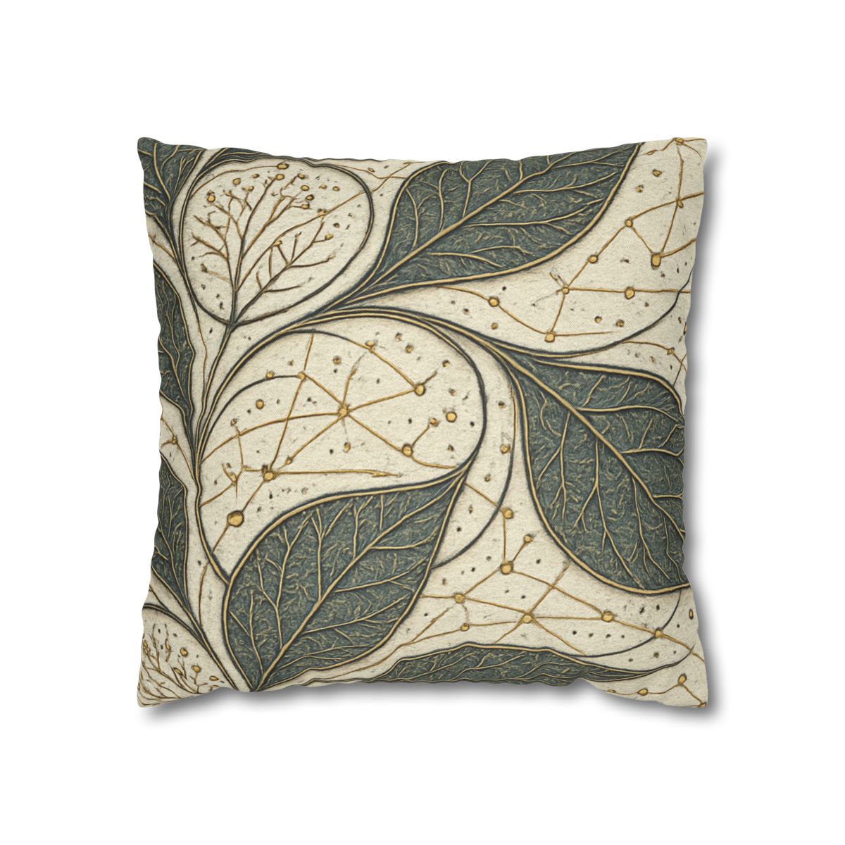 Leaf Vein Starchart Filigree designer print pillow cases