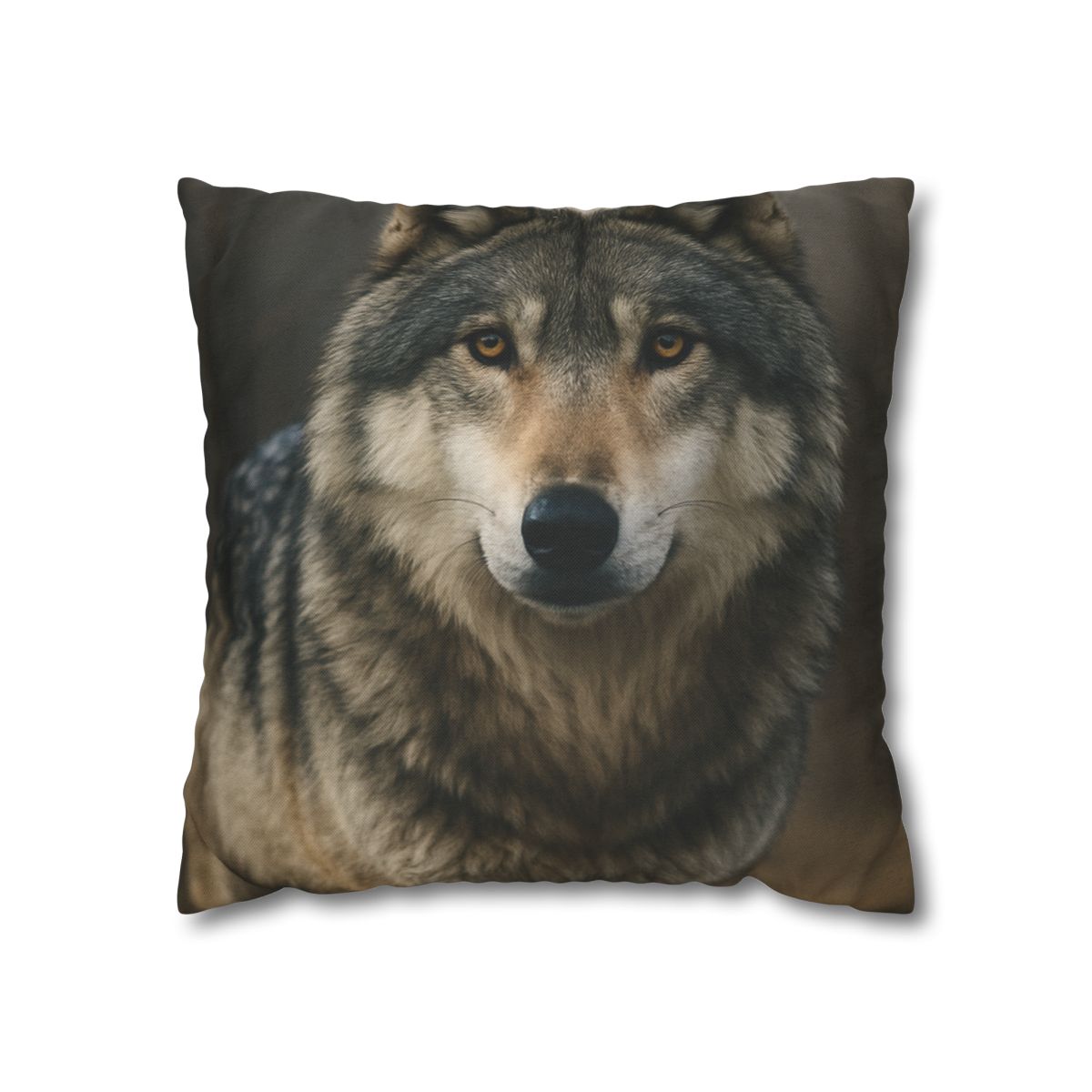 Ember Gaze Gray Wolf trendy patterned pillow cases