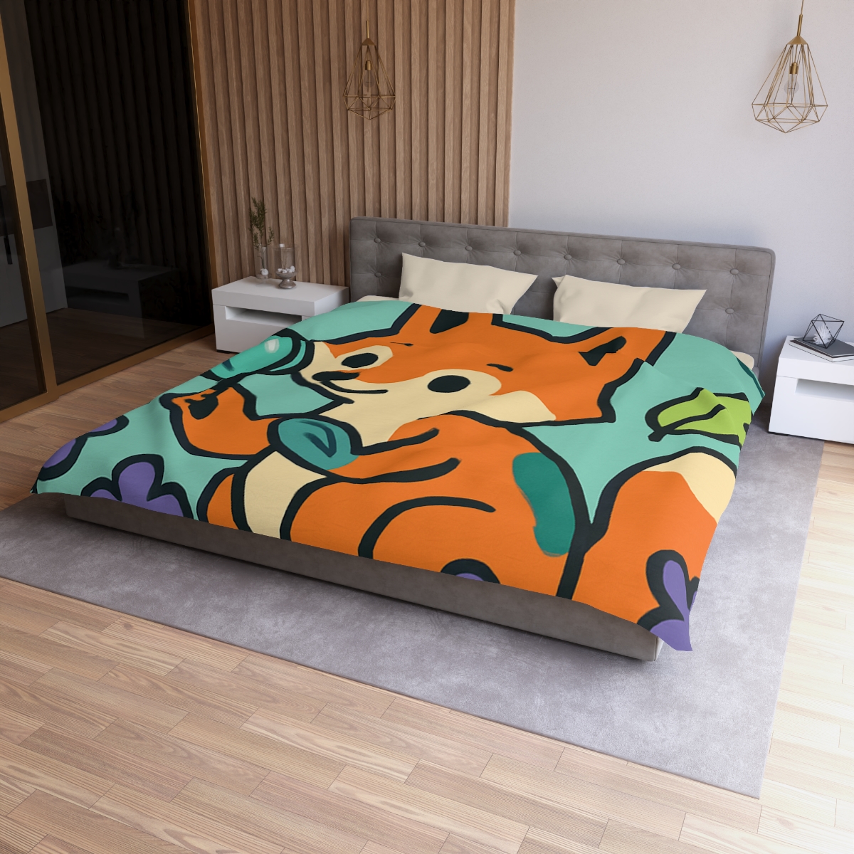 Galaxy Garden Fox trendy bedroom duvets