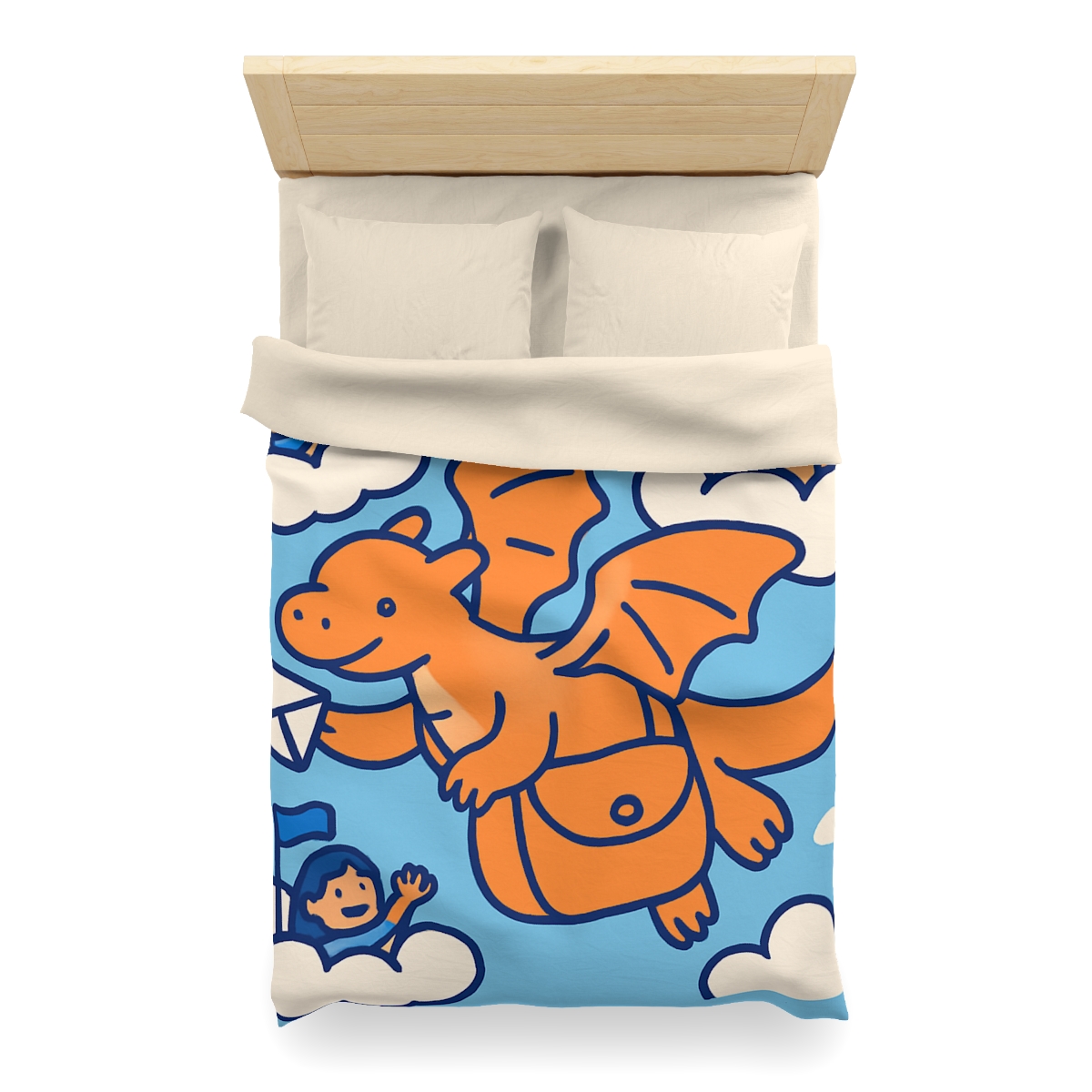 Cloud City Dragon Mail personalized bedding duvets