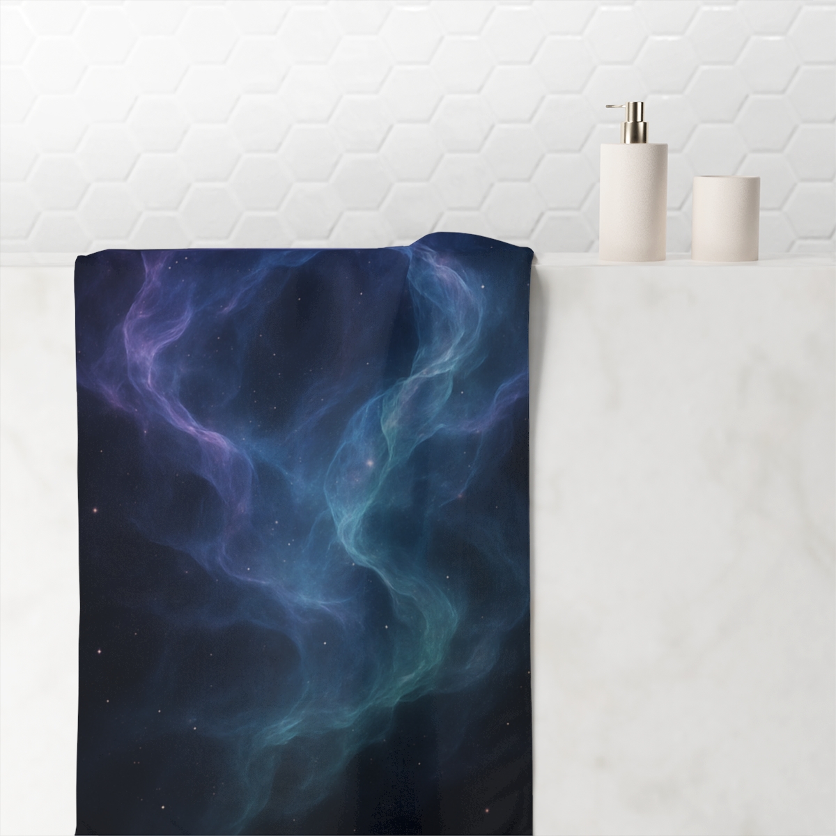Galactic Mirage Veil soft cotton towels