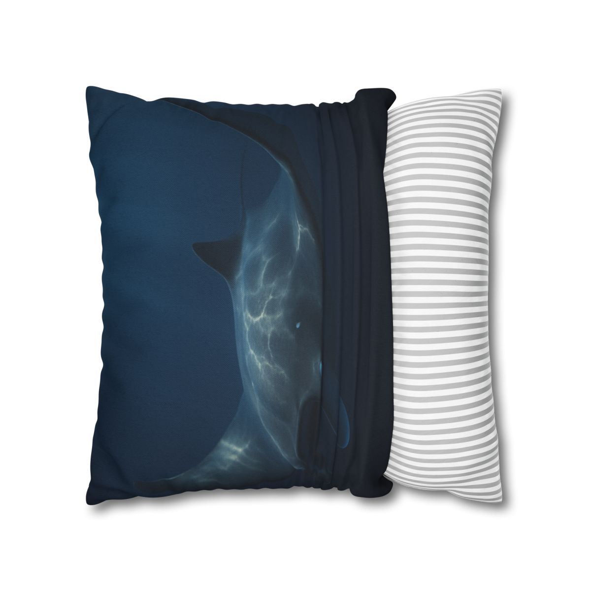 Moonlit Glide Manta Ray stylish decorative pillowcases
