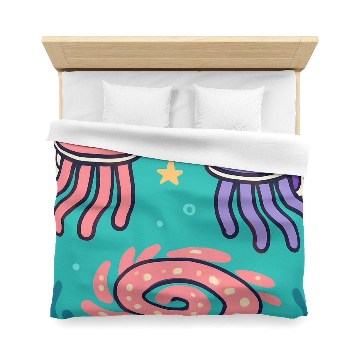 Jellyfish Astronauts In The Coral Nebula duvets for gifts