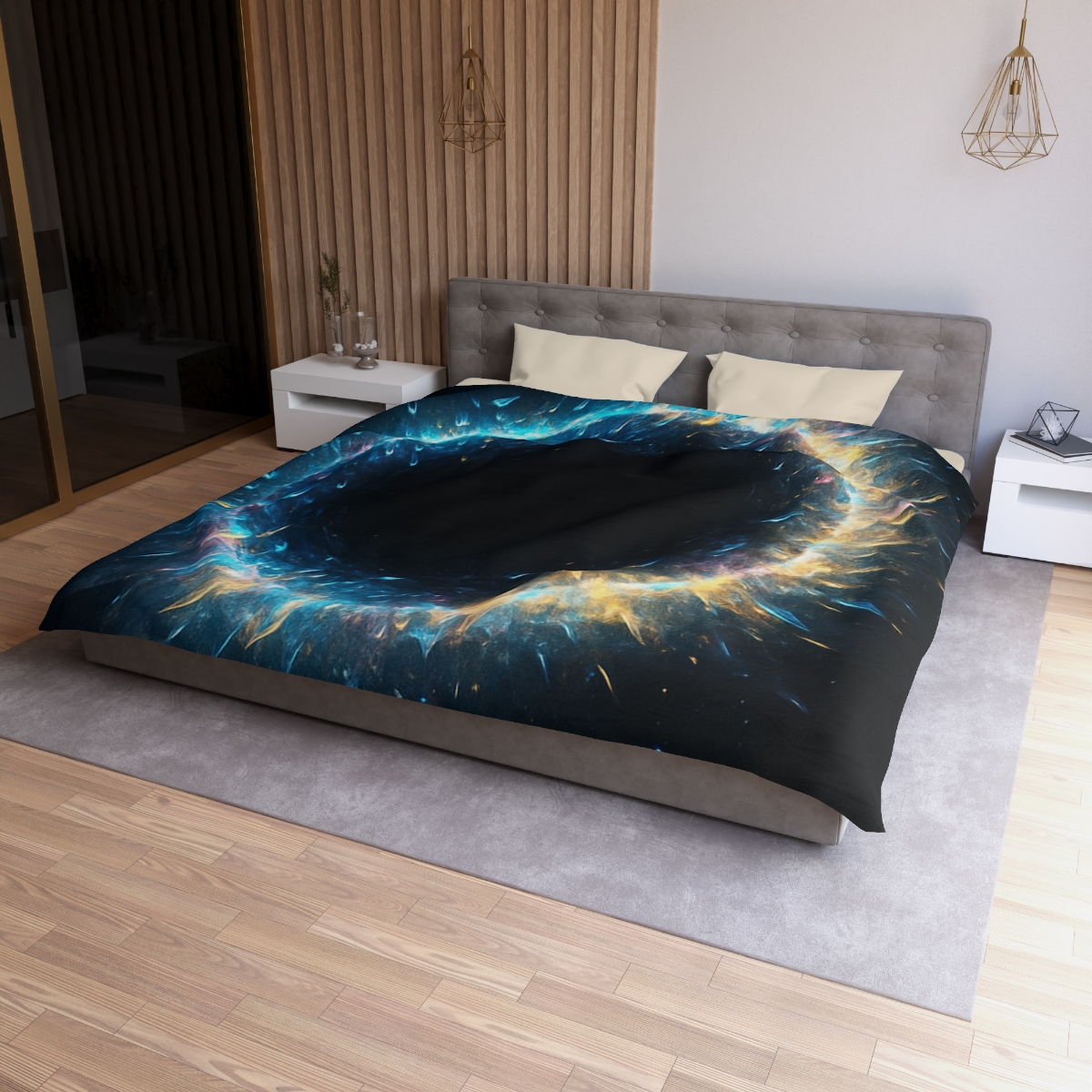 Prismatic Singularity Halo duvets for gifts