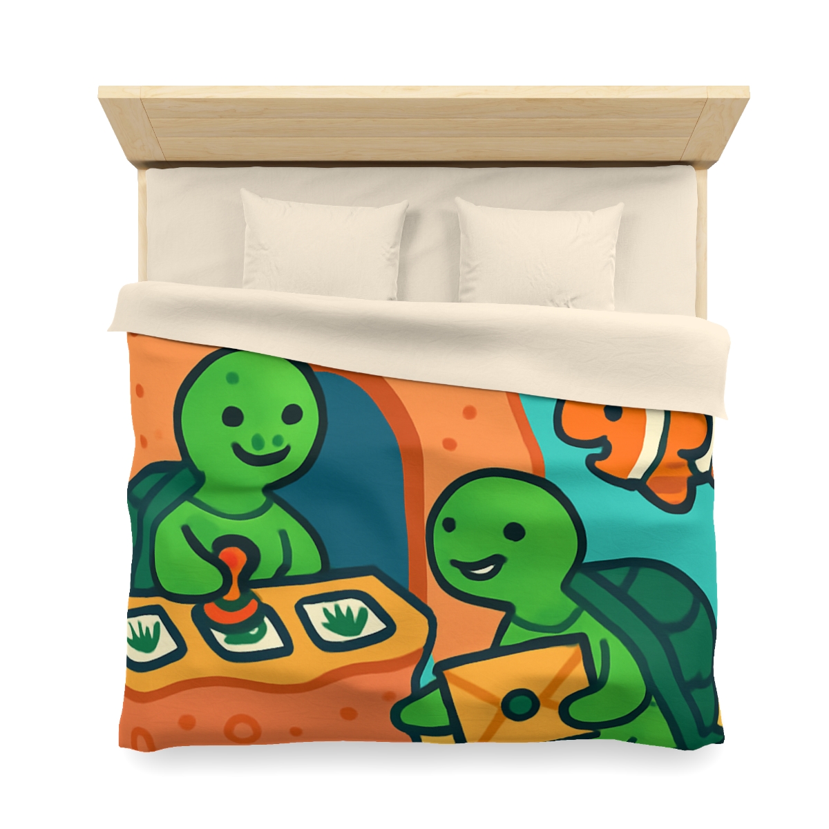 Coral Reef Post Office Run By Sea Turtles duvets for gifts