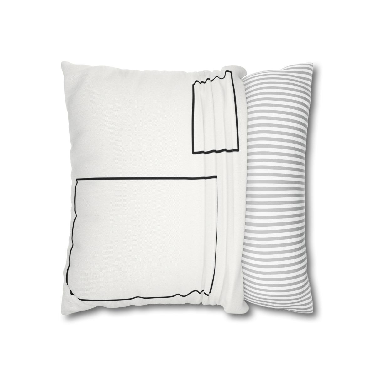 Offset Rectangle Pair With Anchor Line personalized pillow covers