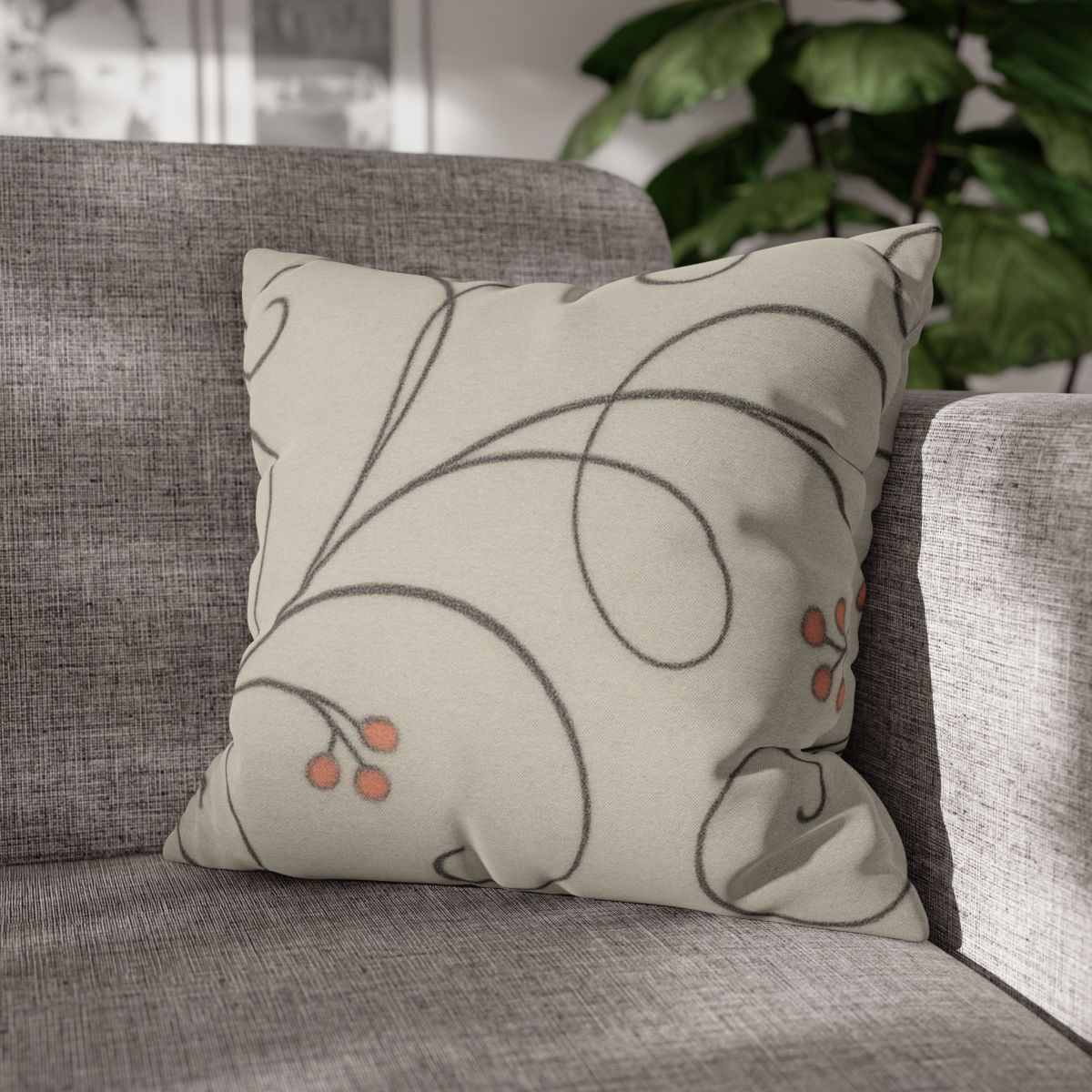 Tendril Lace Panorama personalized pillow covers