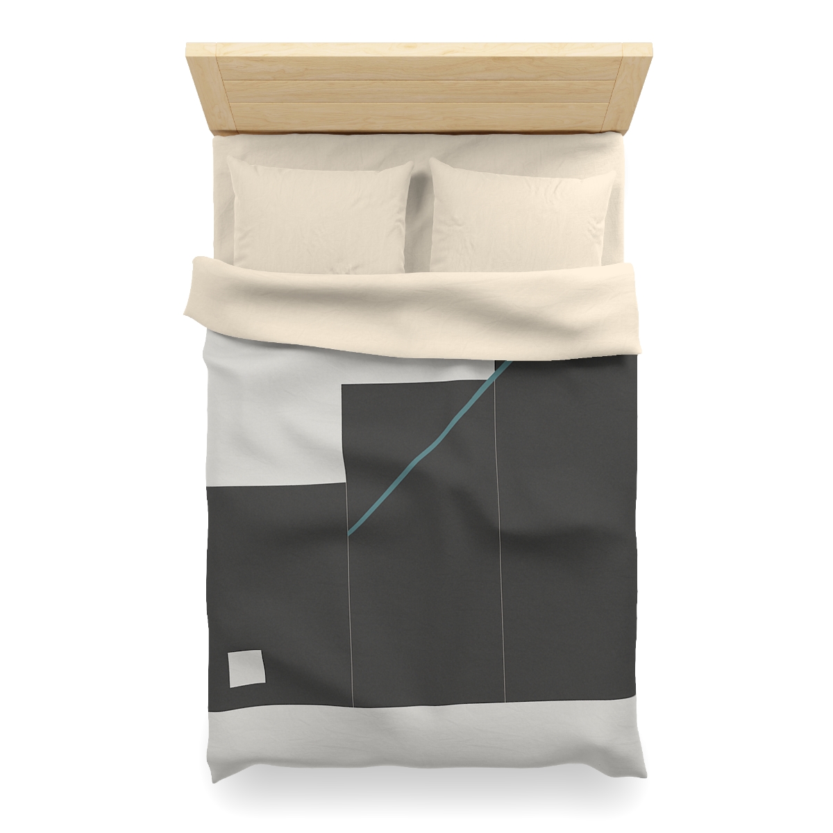 Stepped Rectangles With Quiet Diagonal designer printed duvets