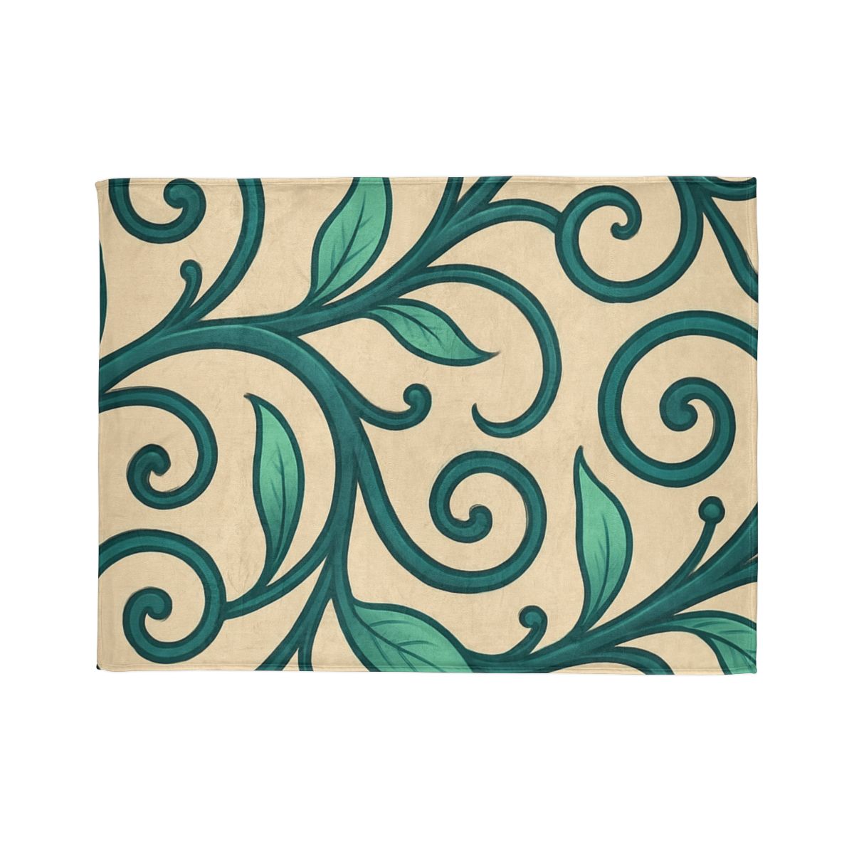 Curling Tendril Frieze trendy patterned blankets