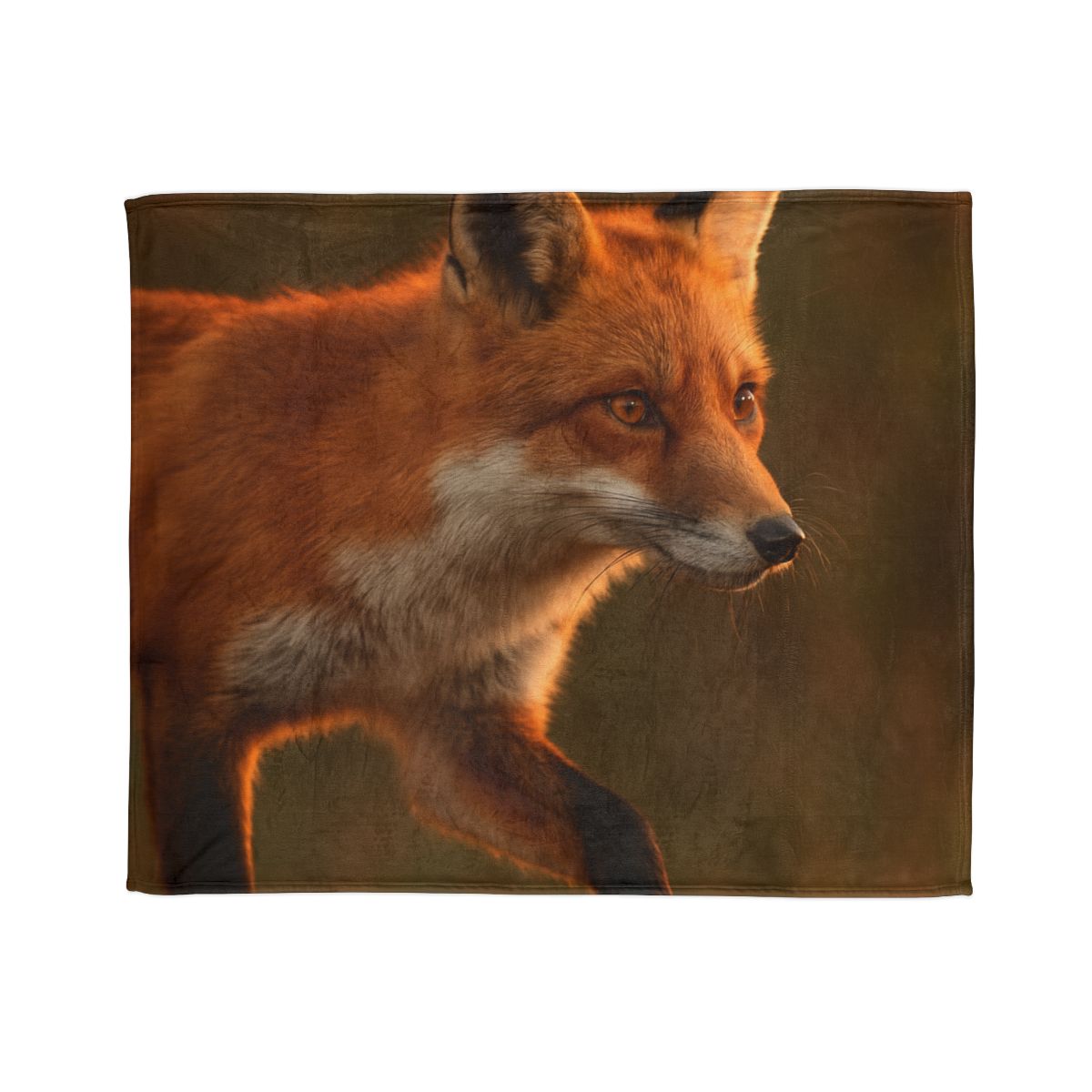 Crimson Whisper Red Fox decorative home blankets
