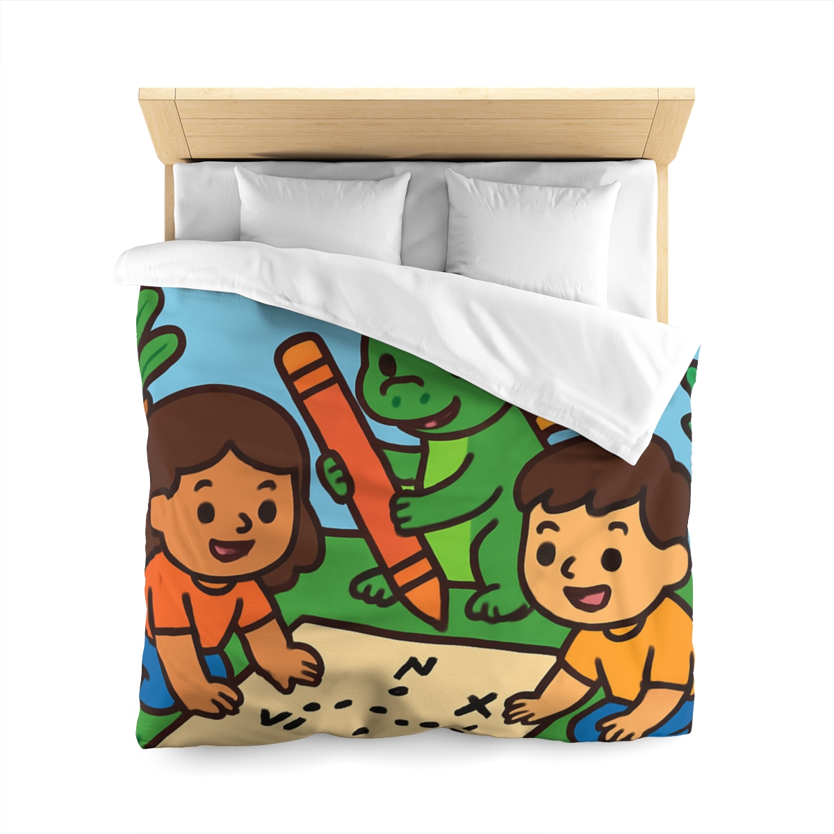 Sky Garden Map Makers With A Baby Dragon stylish duvet covers
