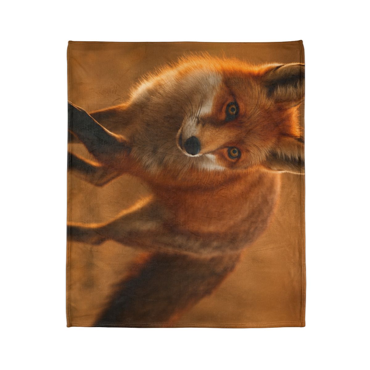 Crimson Whisper Red Fox warm winter blankets