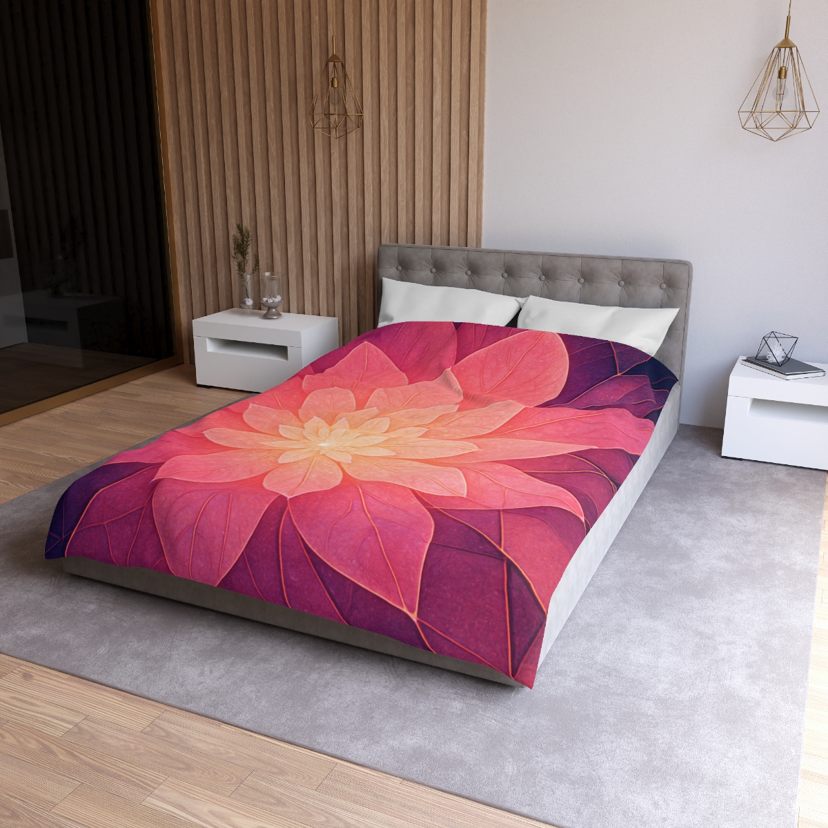Petal Prism Overlap custom duvets