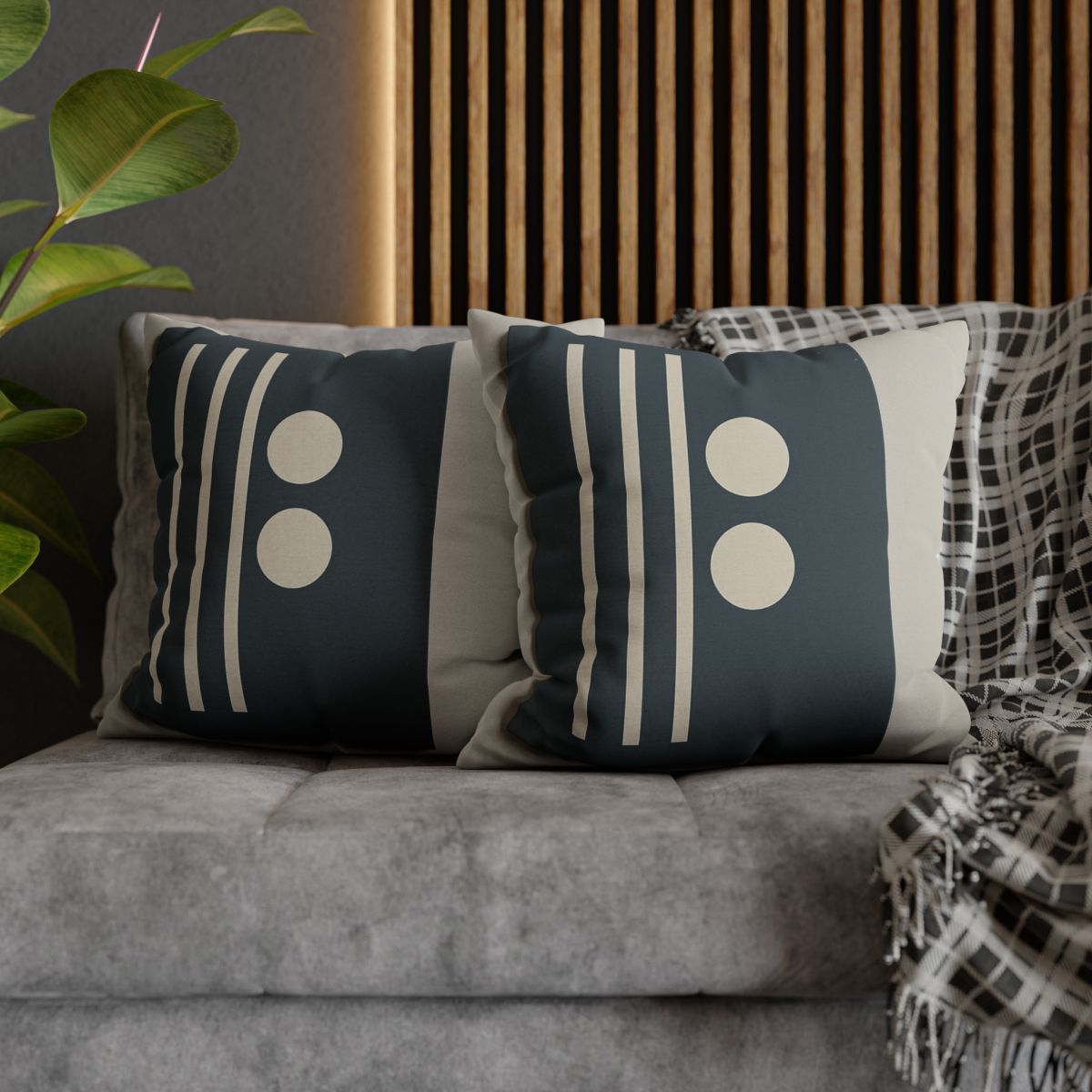 Negative Space Lattice designer print pillow cases