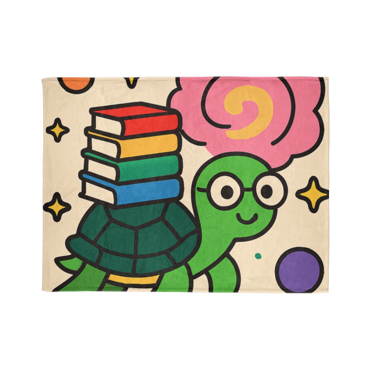 Nebula Library Turtle designer printed blankets