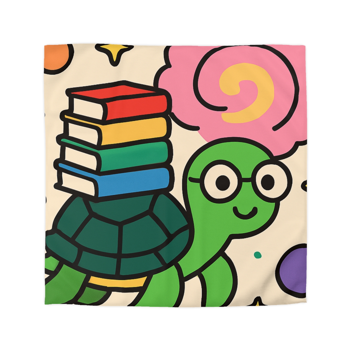 Nebula Library Turtle personalized bedding duvets