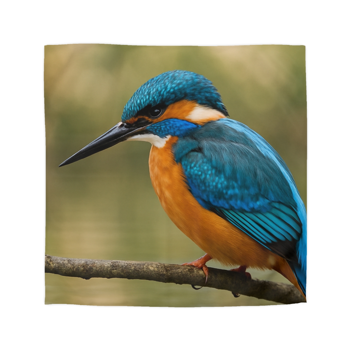 Crystal Dive Common Kingfisher unique patterned duvets
