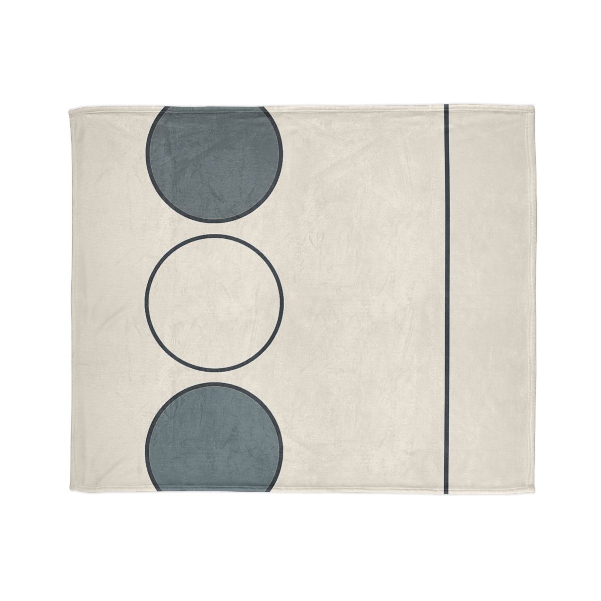 Trio Of Staggered Circles With Bar Anchor warm winter blankets