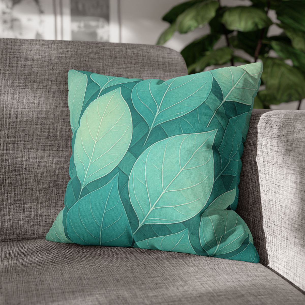 Leaf Vein Prism Weave stylish decorative pillowcases