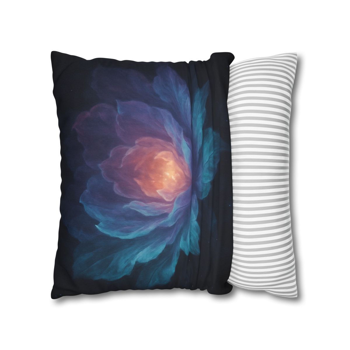 Prismatic Void Bloom comfortable bedding pillow covers