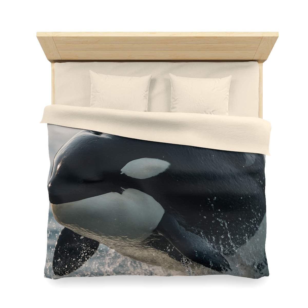 Tidal Monarch Orca custom duvets