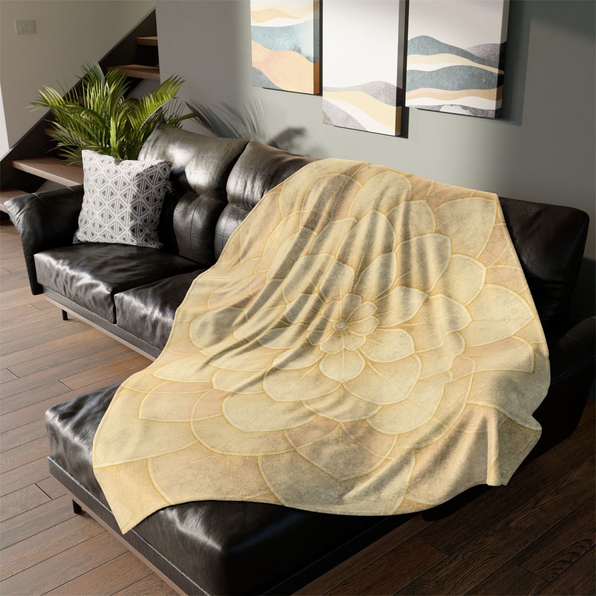 Petal Halo Lattice warm winter blankets
