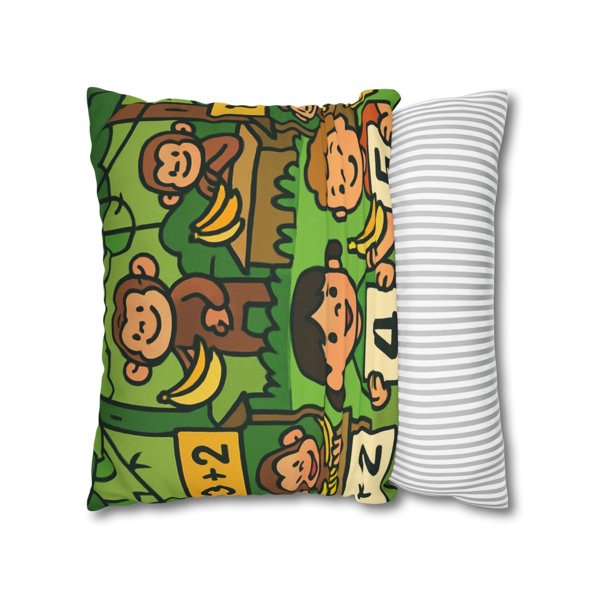 Jungle Math Monkey Market stylish decorative pillowcases