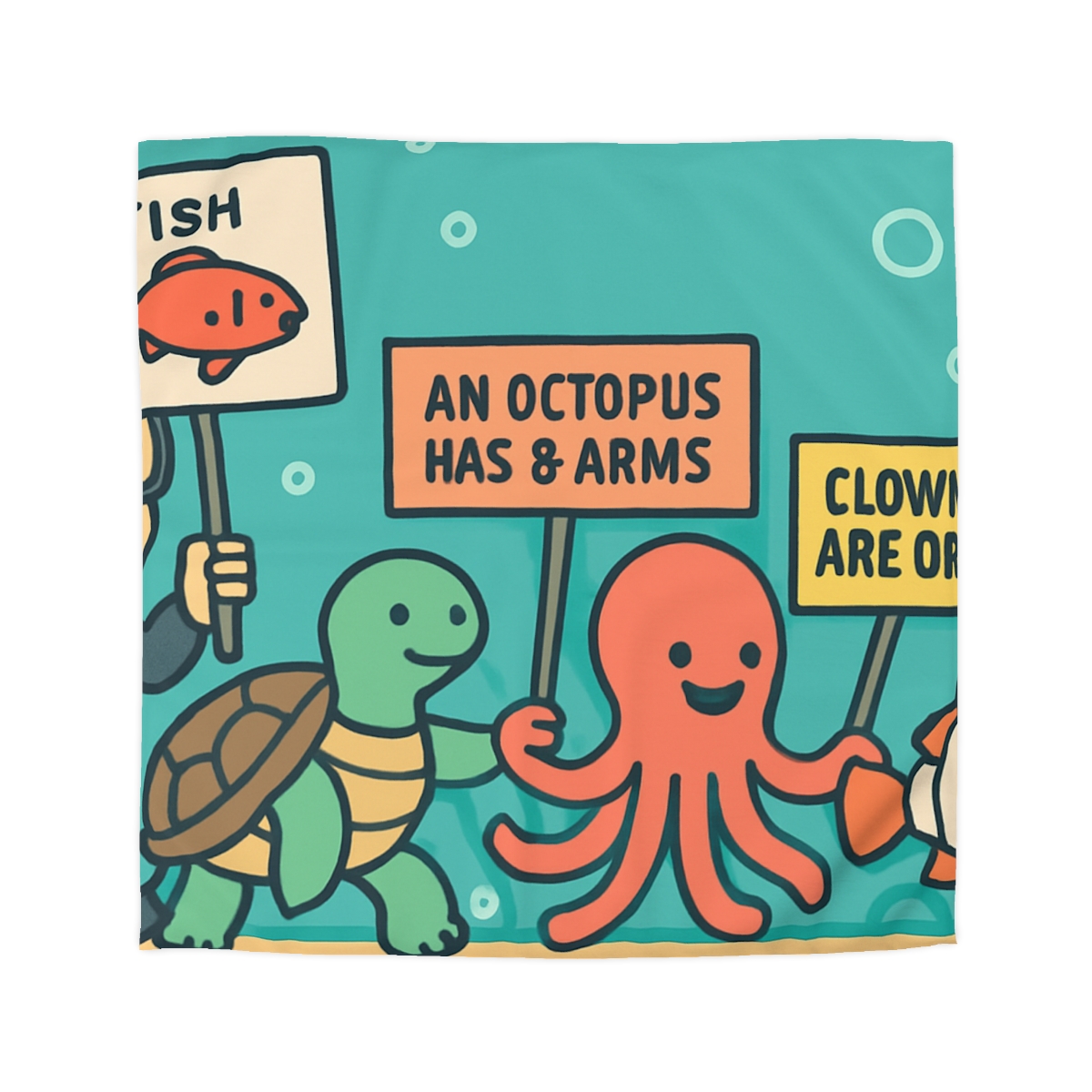 Coral Kingdom Science Parade warm winter duvets