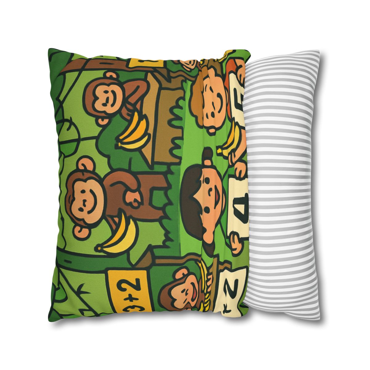 Jungle Math Monkey Market stylish decorative pillowcases
