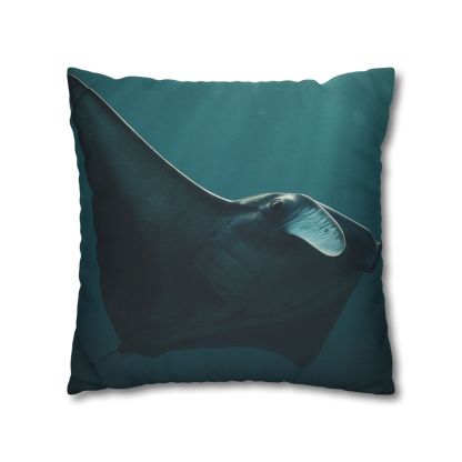 Glasswing Glide Manta Ray designer print pillow cases