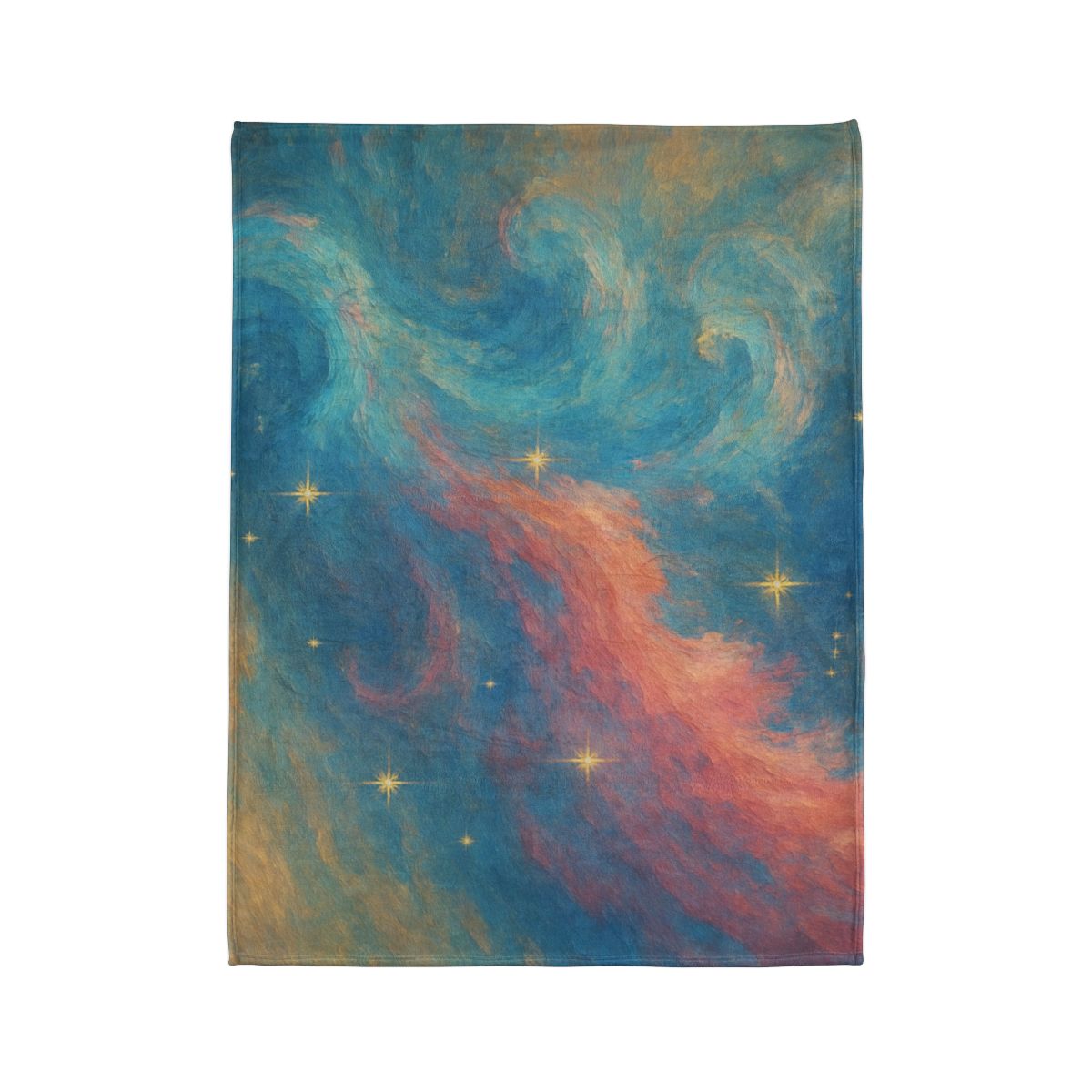 Chromatic Nebula Tidal Bloom decorative home blankets