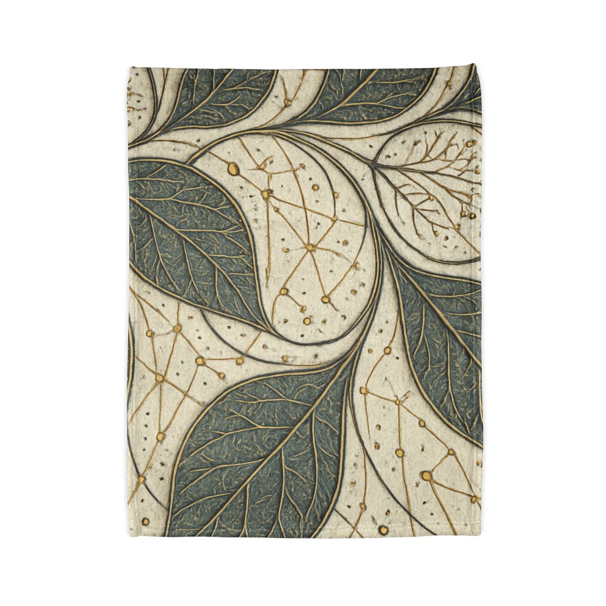 Leaf Vein Starchart Filigree stylish throw blankets